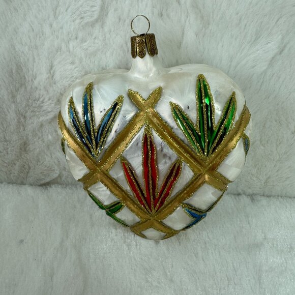 Waterford Holiday Heirlooms Lismore Heart Ornament 1999 Limited Series - Picture 1 of 5
